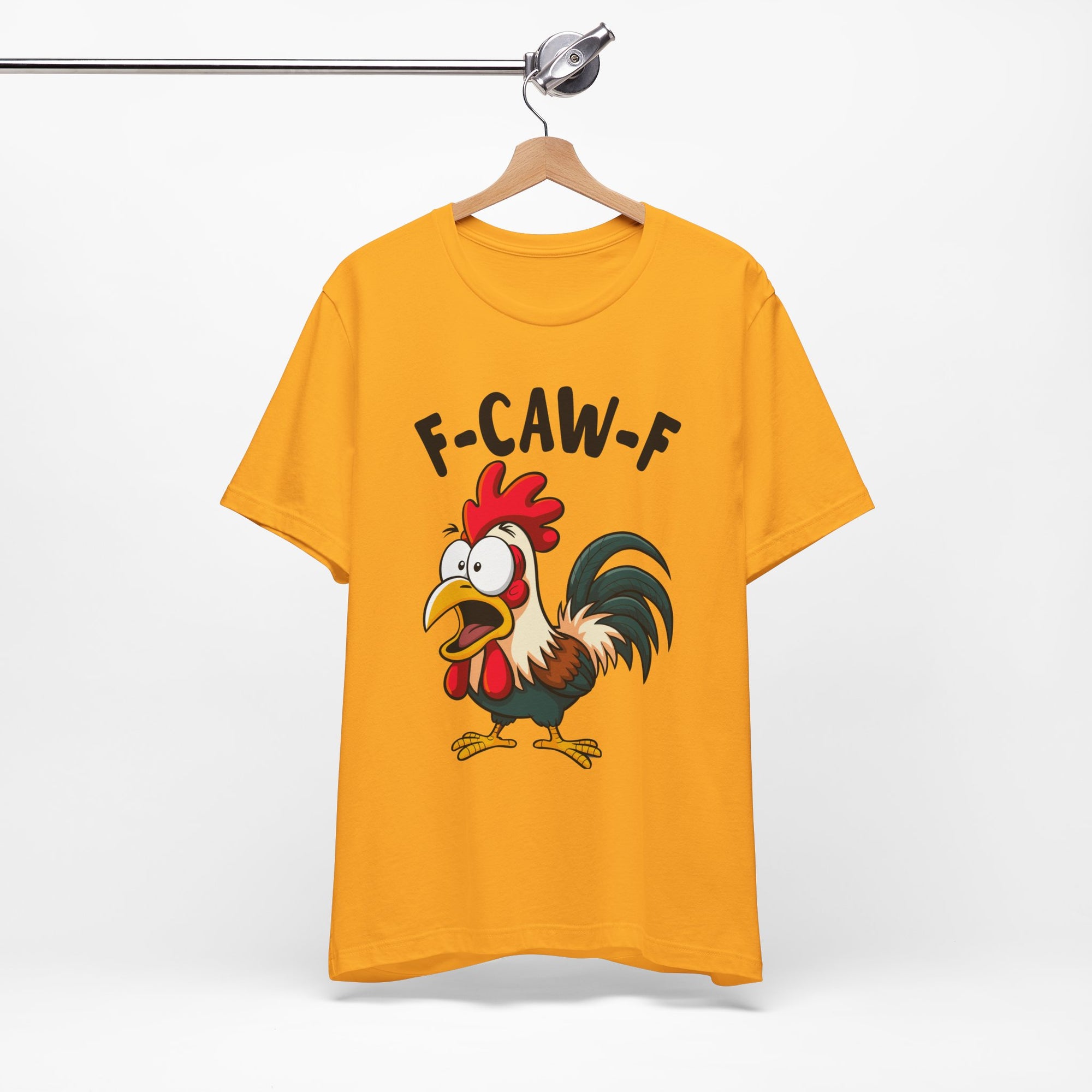 Funny Chicken F-Caw-F Unisex Tee | Humorous Humor Shirt for Chicken Fans
