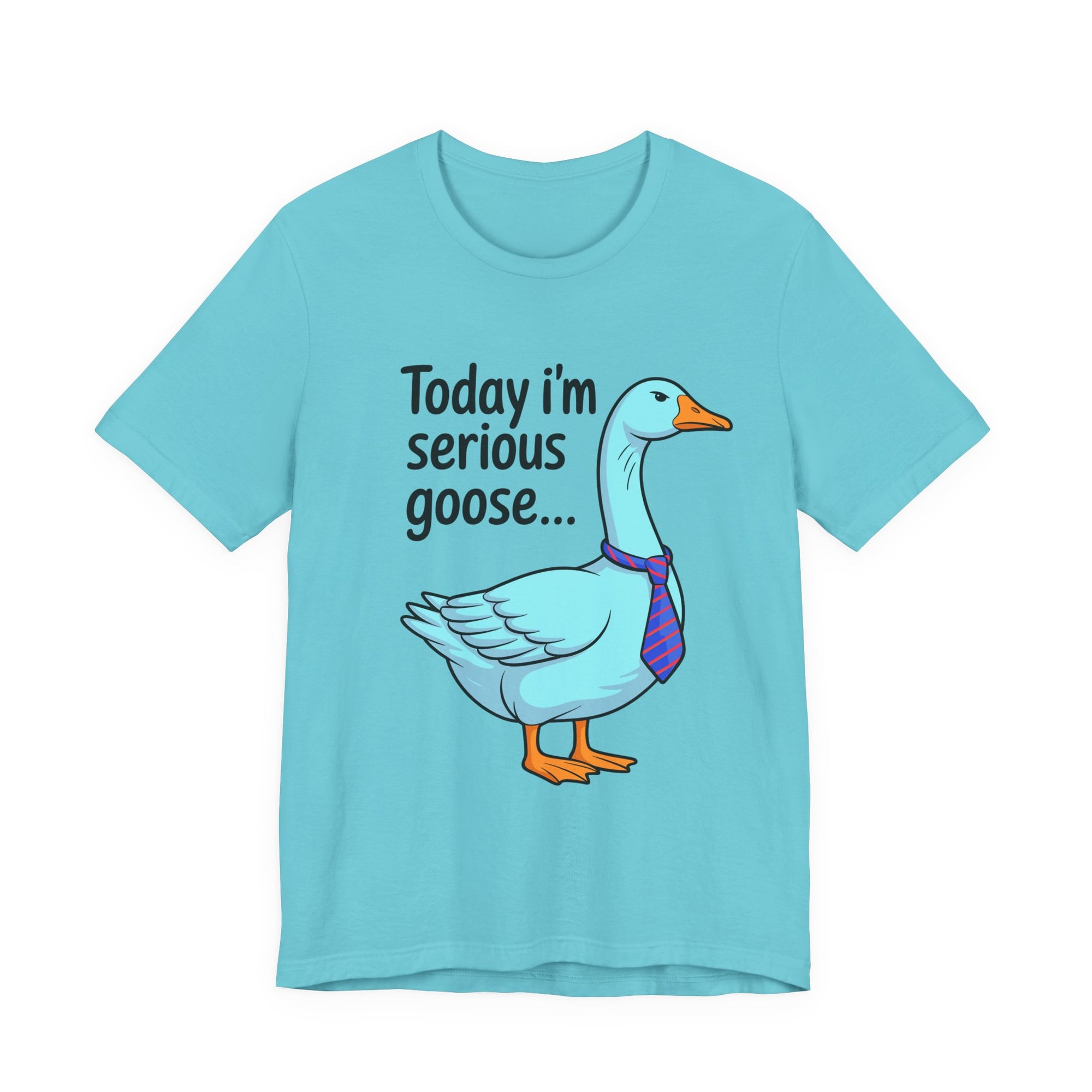 Serious Goose Humor Tee, Funny Graphic T-Shirt