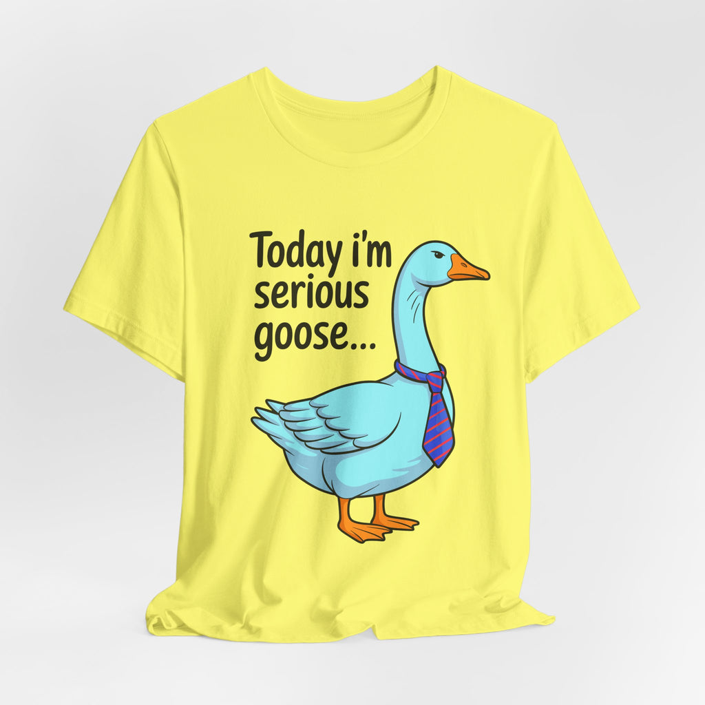 Serious Goose Humor Tee, Funny Graphic T-Shirt