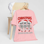 Skeleton Christmas Tee, Holiday Shirt, Unisex Christmas T-Shirt, Fun Winter Apparel, Party Outfit.