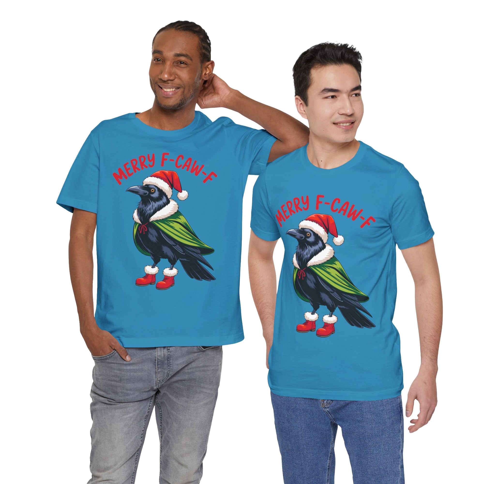 Merry F-Caw-F Crow Christmas Tee