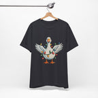 Festive Goose Holiday Graphic Tee – Cute Christmas Shirt