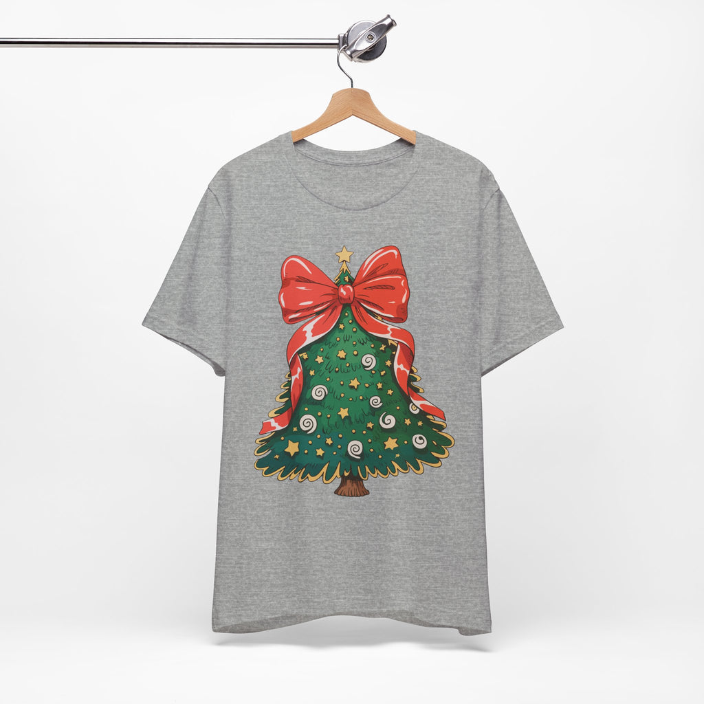 Christmas Tree Graphic Tee, Festive T-Shirt, Holiday Apparel, Unisex Christmas Shirt, Gift for Christmas Lovers, Seasonal Outfit