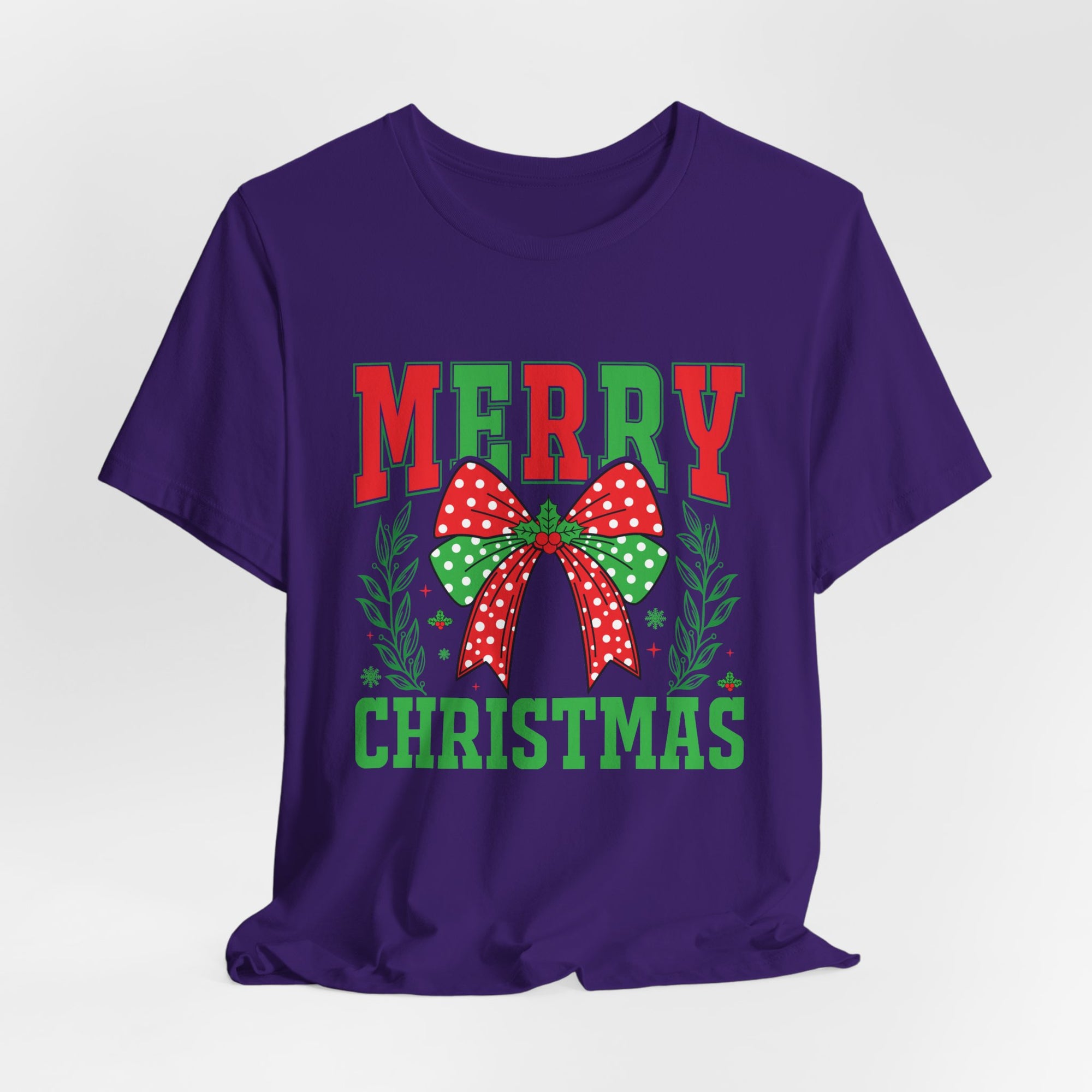 Merry Christmas Unisex Short Sleeve Tee, Holiday Shirt, Christmas Gift, Casual Wear, Family Matching Outfits