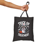 Halloween Tote Bag with Trick or Treatment Raccoon