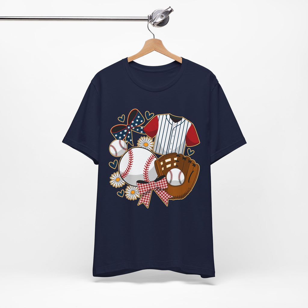 Baseball-Themed Unisex Jersey Tee, Perfect for Sports Fans, Great Gift for Game Days, Soft Cotton T-Shirt for Comfort.