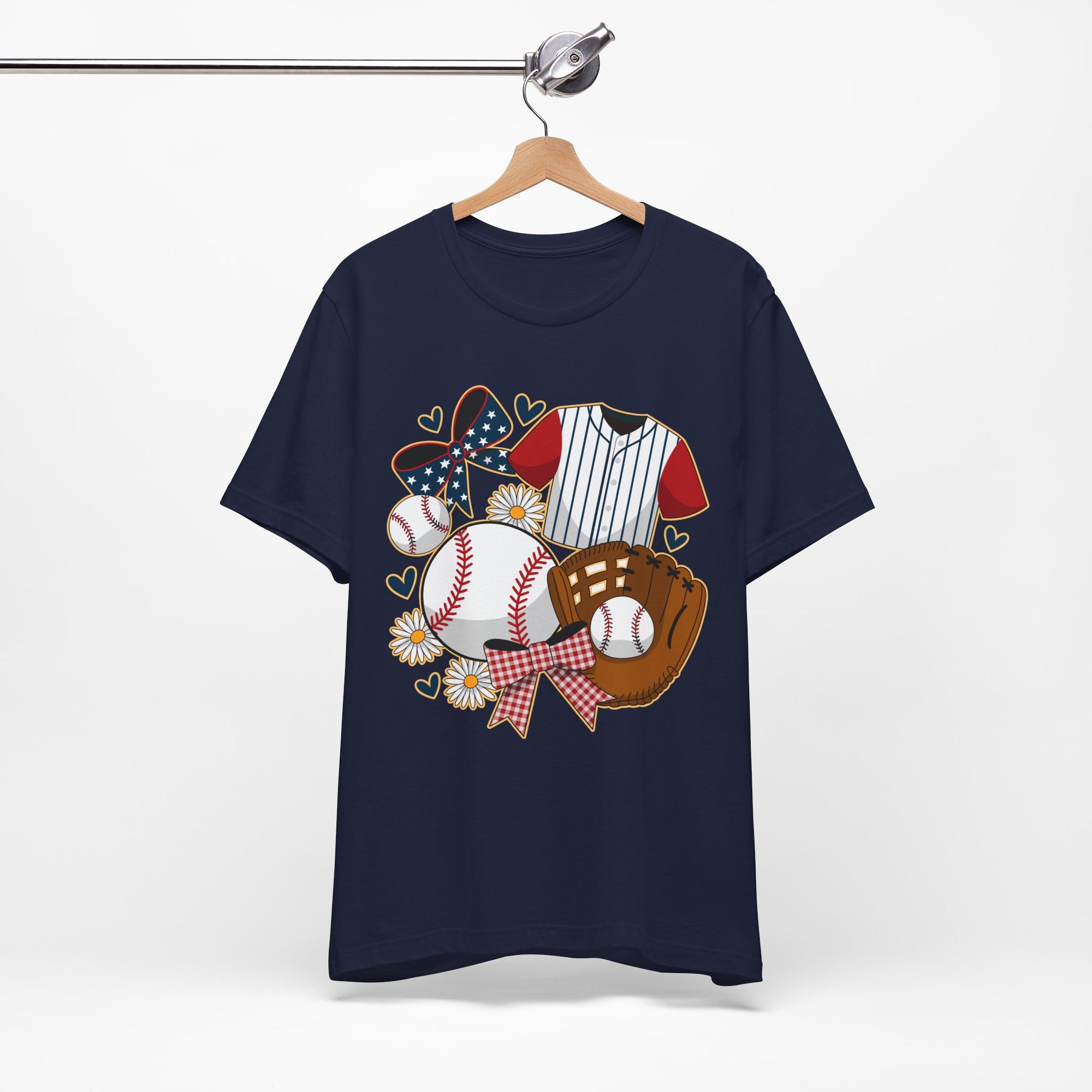 Baseball-Themed Unisex Jersey Tee, Perfect for Sports Fans, Great Gift for Game Days, Soft Cotton T-Shirt for Comfort.