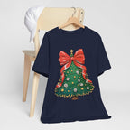 Christmas Tree Graphic Tee, Festive T-Shirt, Holiday Apparel, Unisex Christmas Shirt, Gift for Christmas Lovers, Seasonal Outfit