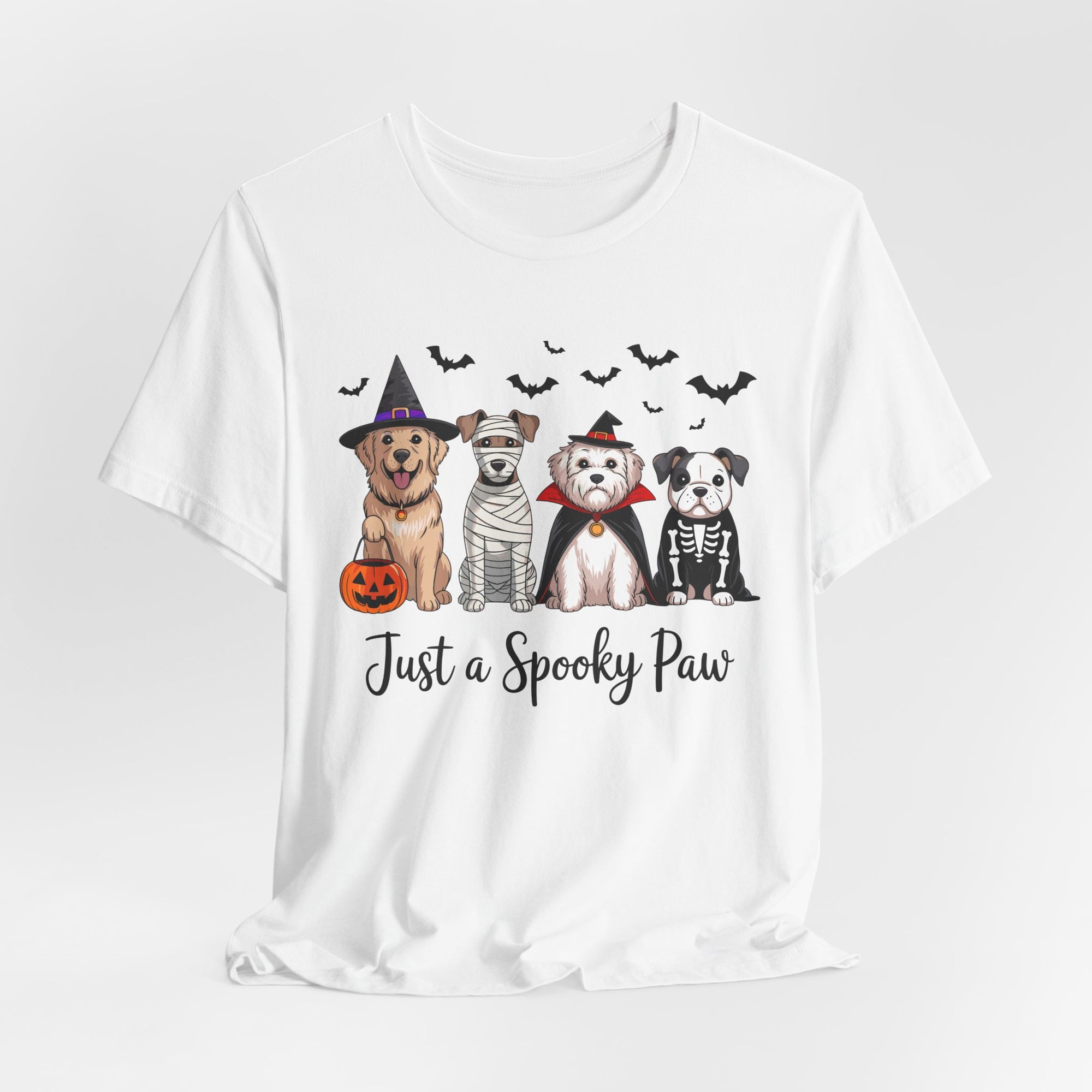 Dog Tee - Just a Spooky Paw, Unisex Halloween Pet Lover Gift, Dog Mom Shirt