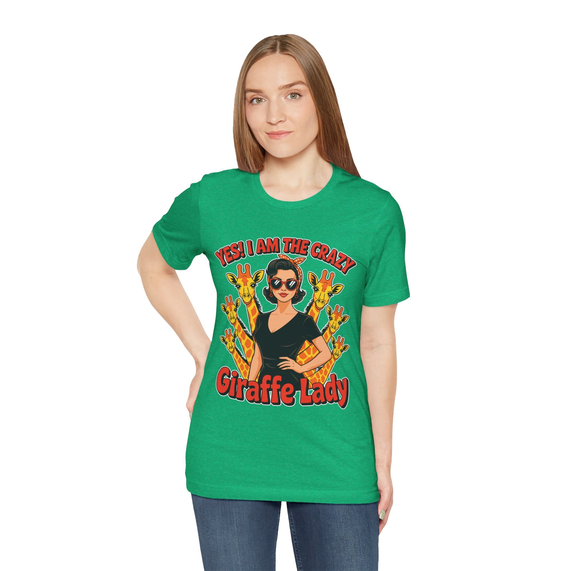 Yes I Am The Crazy Giraffe Lady T-Shirt