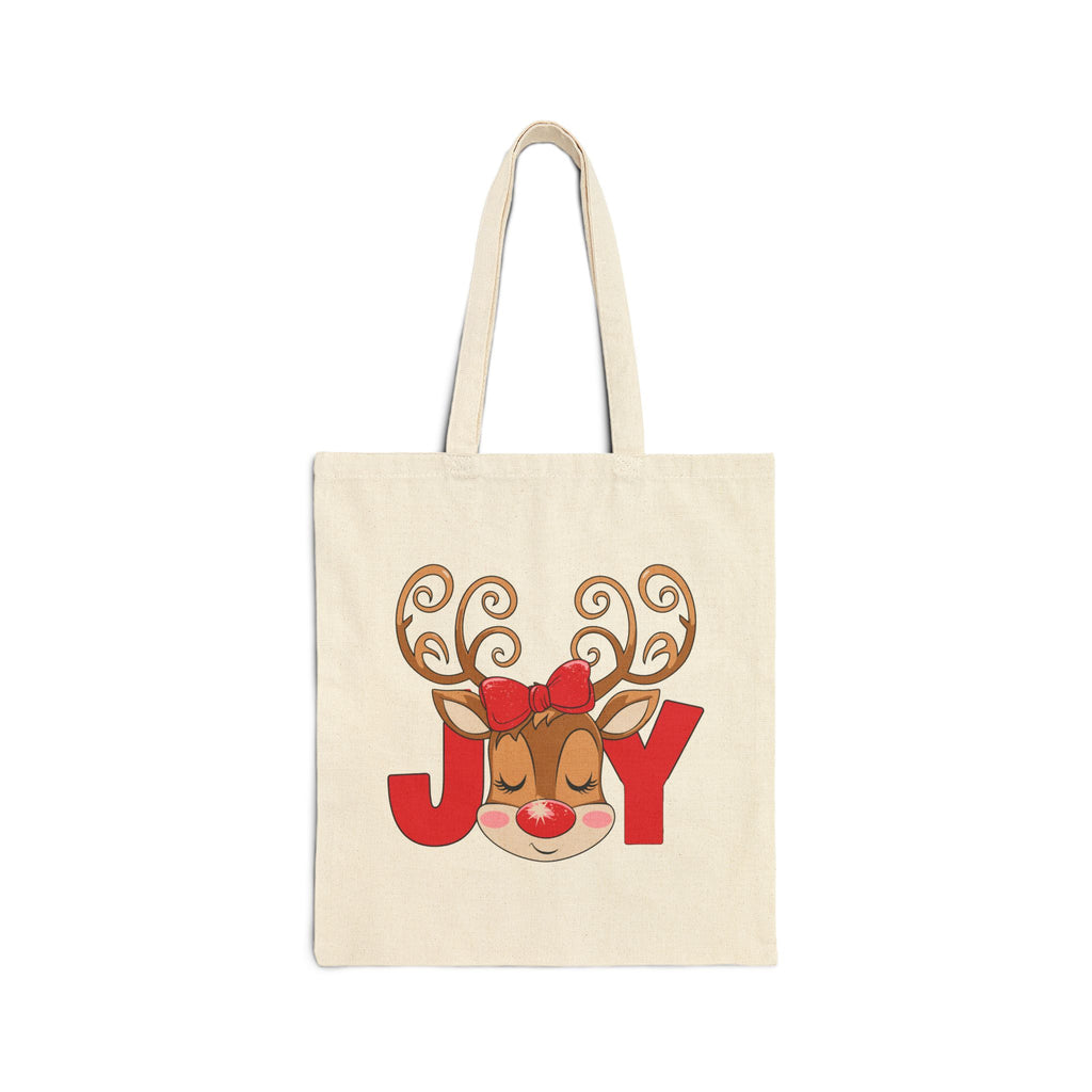 Joyful Reindeer Holiday Tote Bag – Festive Reusable Christmas Shopper