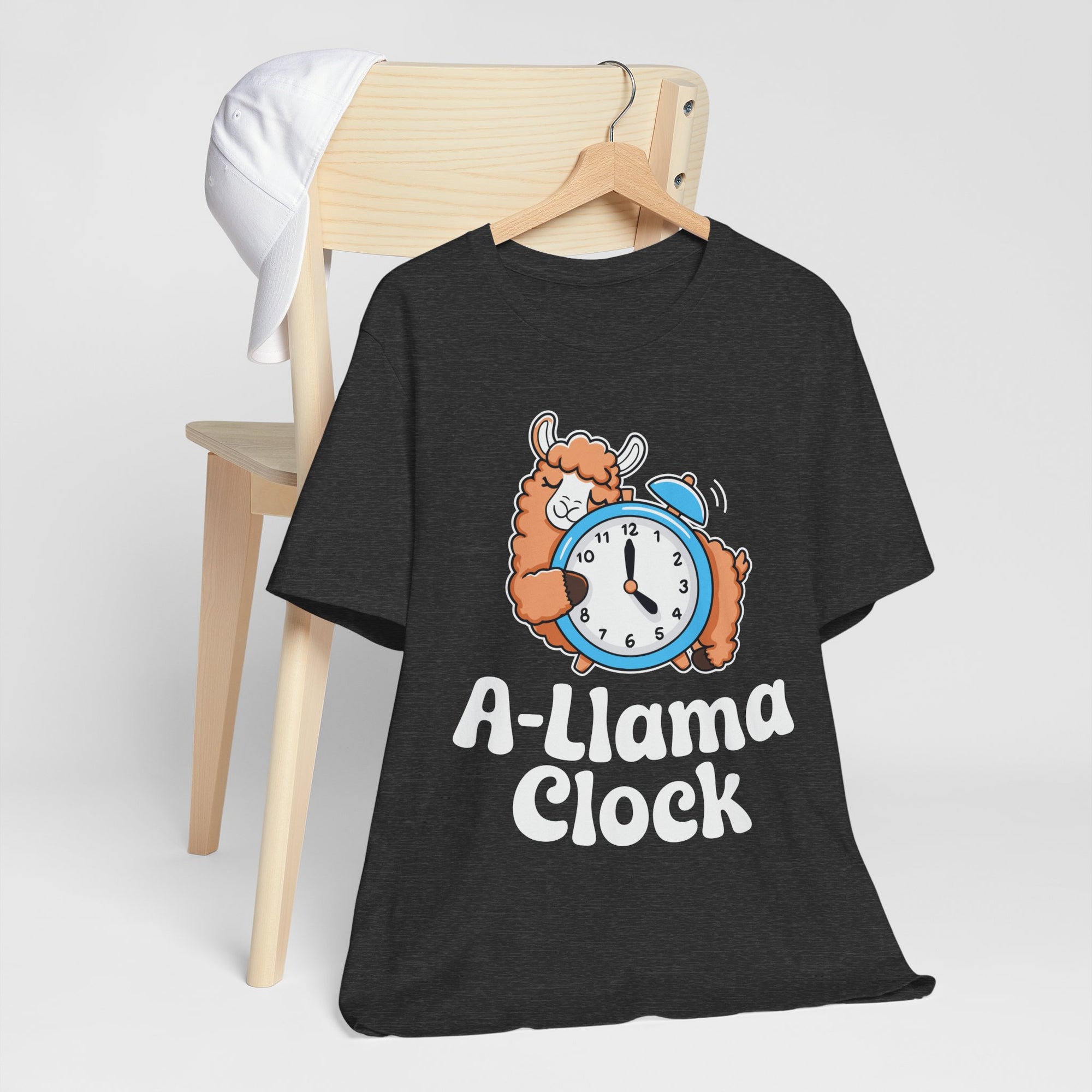 A‑Llama Clock Cute Graphic Tee — Funny Llama Alarm Clock T-Shirt