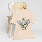 Festive Goose Holiday Graphic Tee – Cute Christmas Shirt