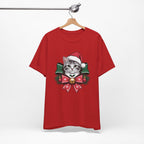 Festive Cat Christmas Tee, Cat Lover Gift, Holiday Shirt, Unisex T-Shirt