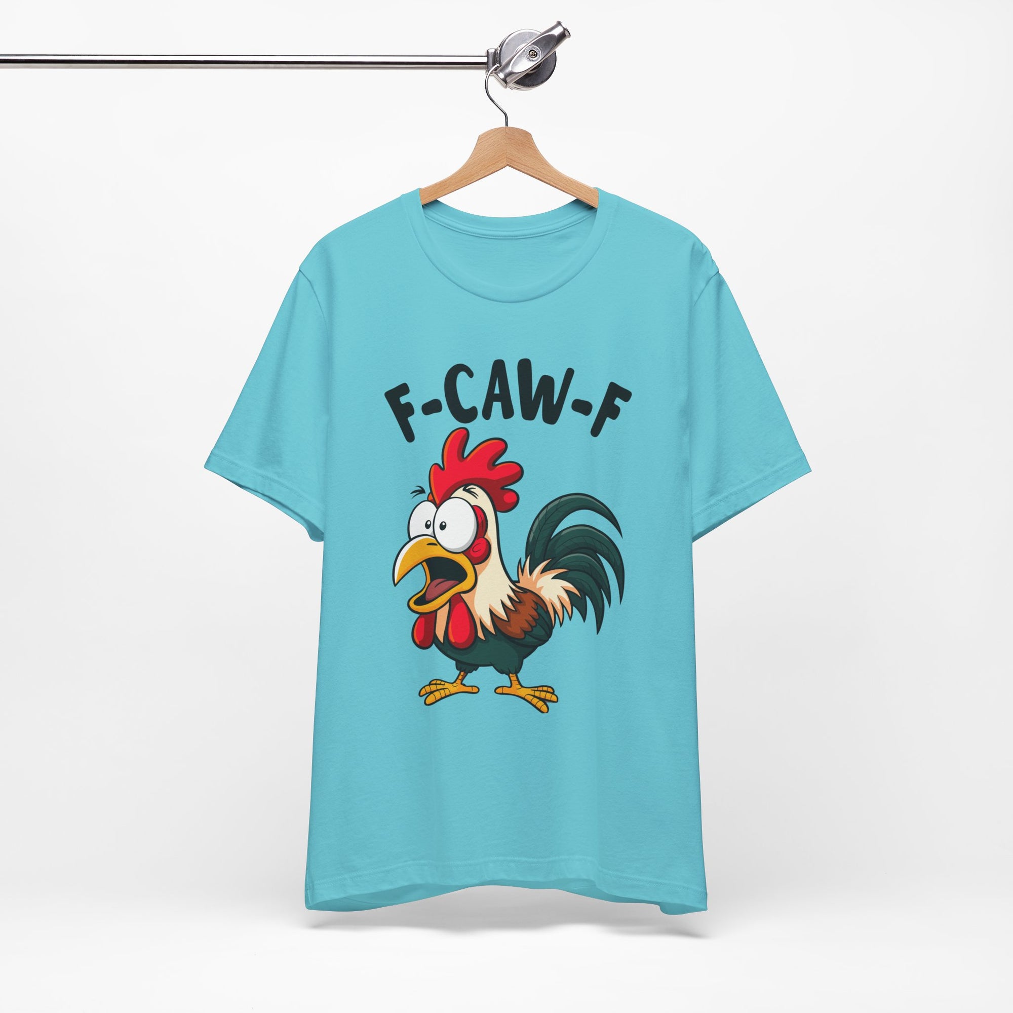 Funny Chicken F-Caw-F Unisex Tee | Humorous Humor Shirt for Chicken Fans