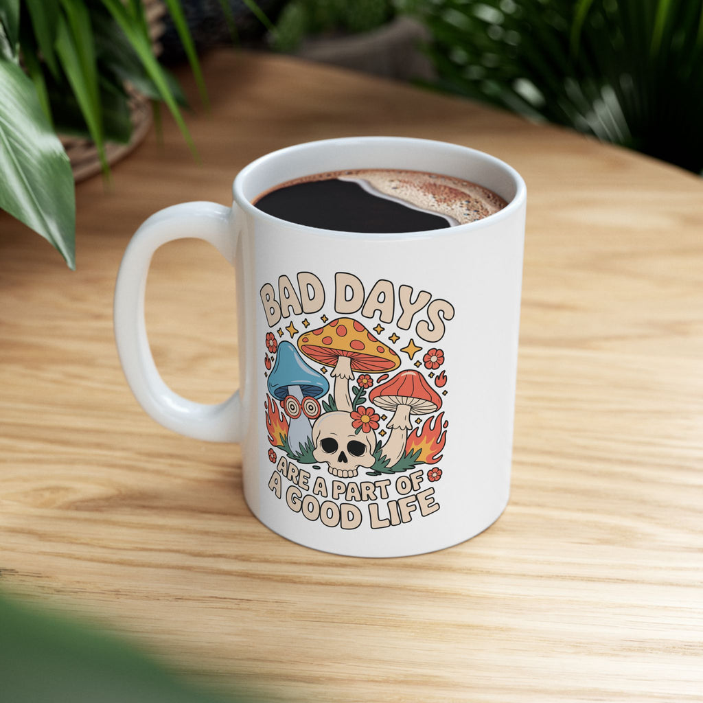 Ceramic Mug with Whimsical Design, Perfect for Coffee Lovers