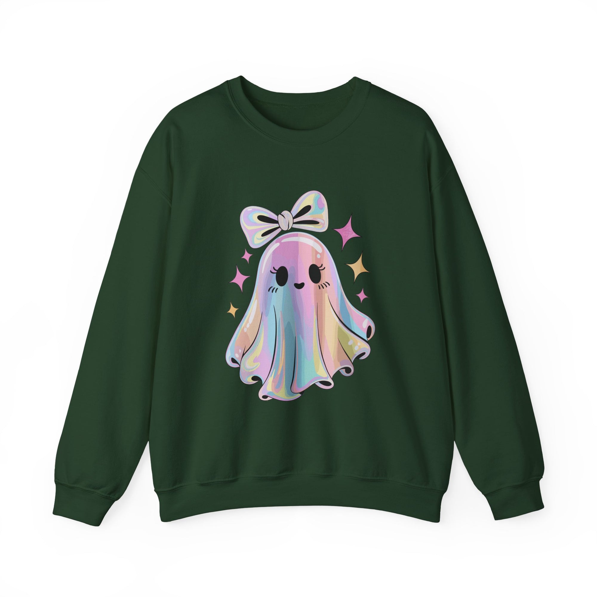 Cute Ghost Crewneck Sweatshirt, Spooky Humor Sweater, Halloween Gift