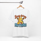 Funny Giraffe Busy Doing Nothing Lazy Animal Cartoon Design Unisex Jersey Short Sleeve Tee