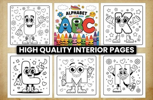 ABC Alphabet Coloring Pages for Kids