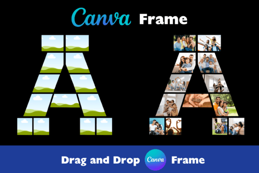 Canva Frame Varsity Alphabet Templates