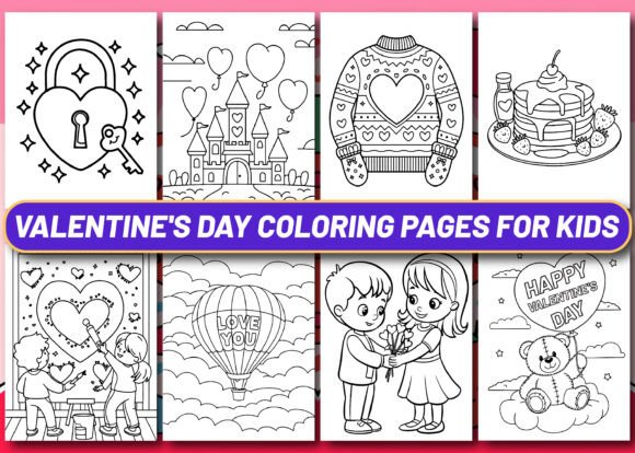 Valentine's Day Coloring Pages for kids